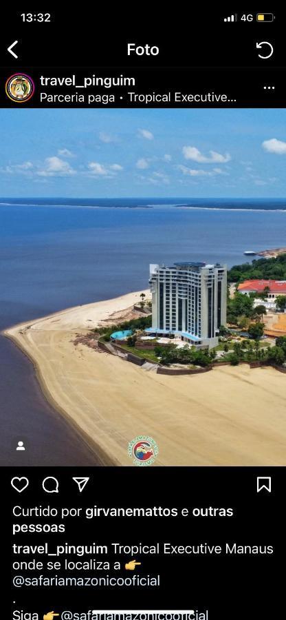 Apartamento No Tropical Executive Hotel Com Varanda, 1 Cama De Casal E 2 Camas De Solteiro Manaos Exterior foto